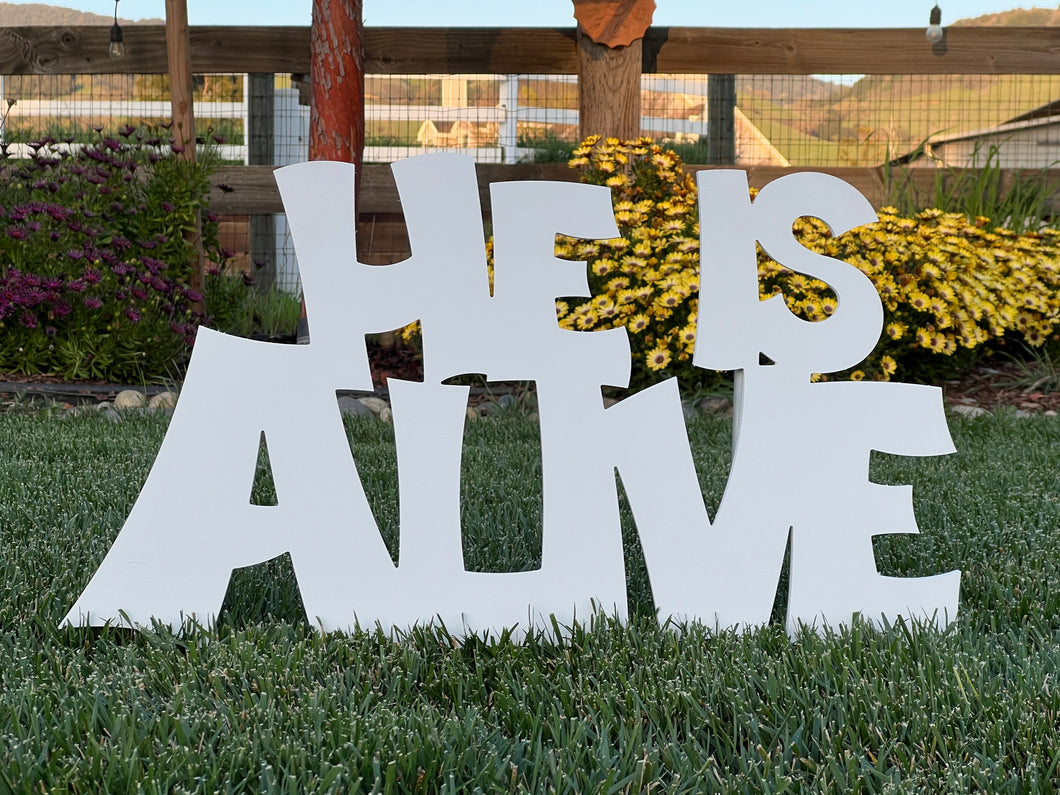 Large Outdoor Nativity Message - HE IS ALIVE