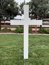 Load image into Gallery viewer, Medium Outdoor Easter Nativity Symmetrical Center Cross
